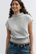 Soft funnel neck top