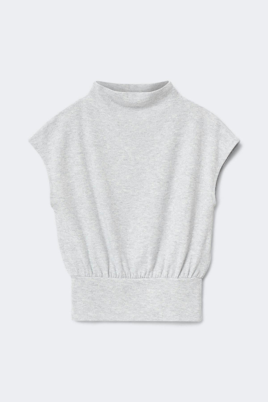 Soft funnel neck top