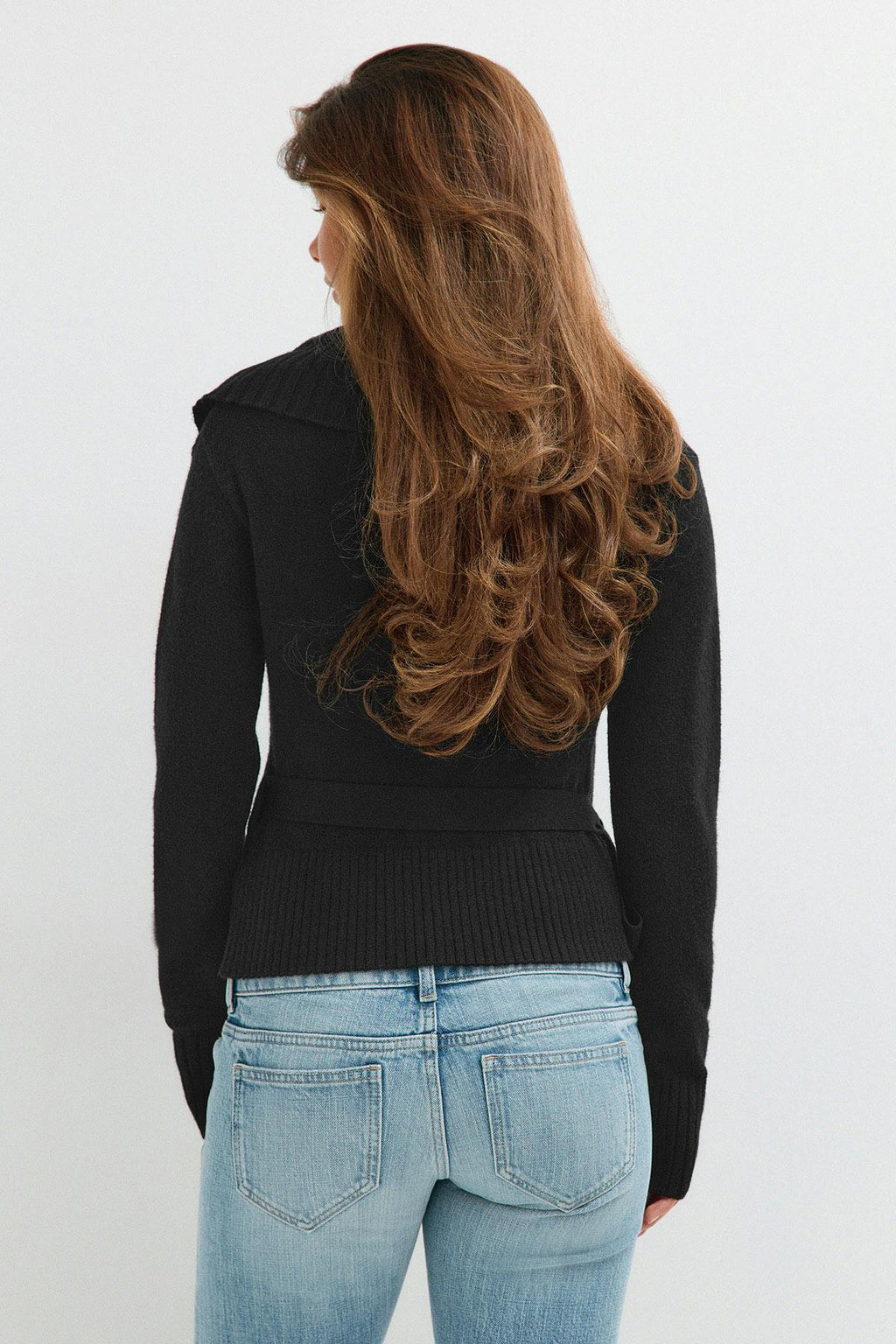 14+ knitted wrap sweater