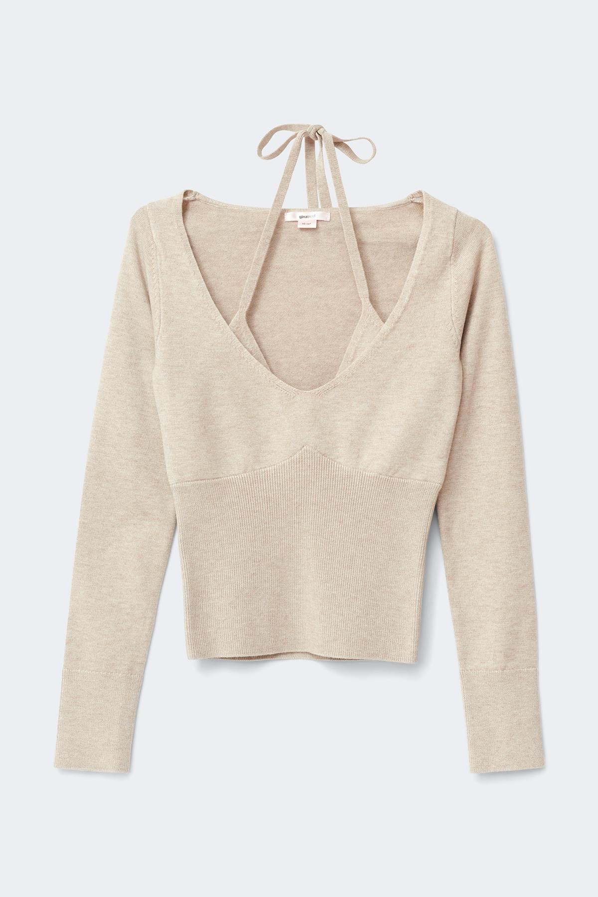 14+ knitted halterneck top