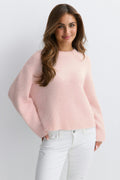 14+ knitted crew neck sweater