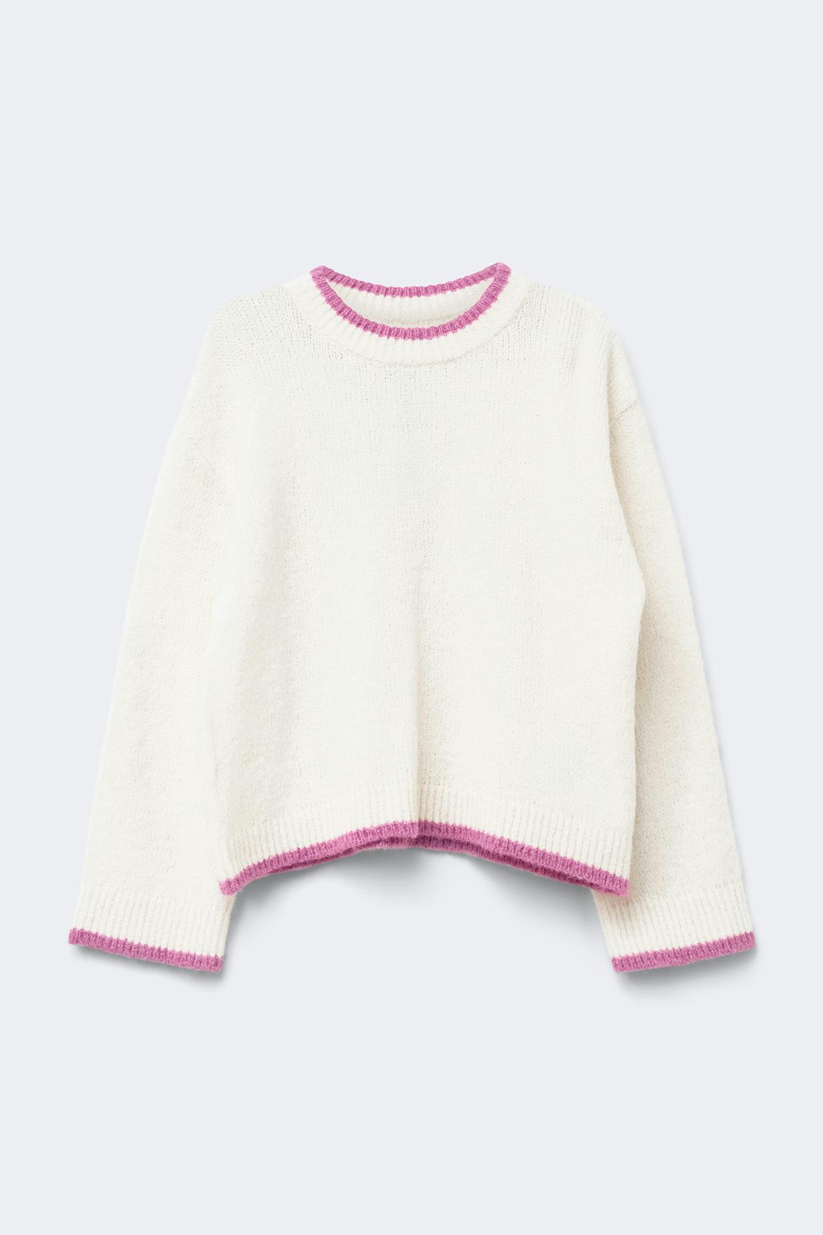 14+ knitted crew neck sweater
