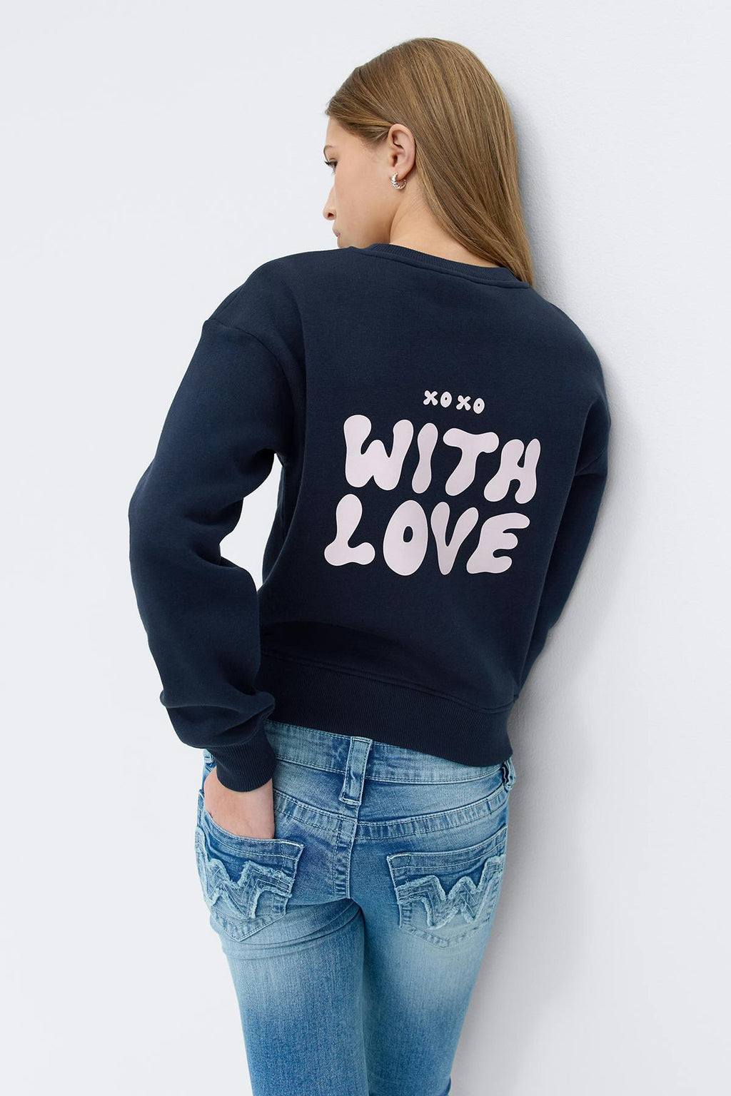 Y printed sweater
