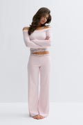 14+ lace detail trousers