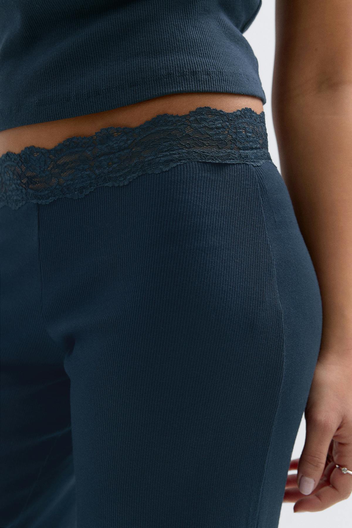 14+ lace detail trousers