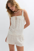 Broderie loungewear singlet