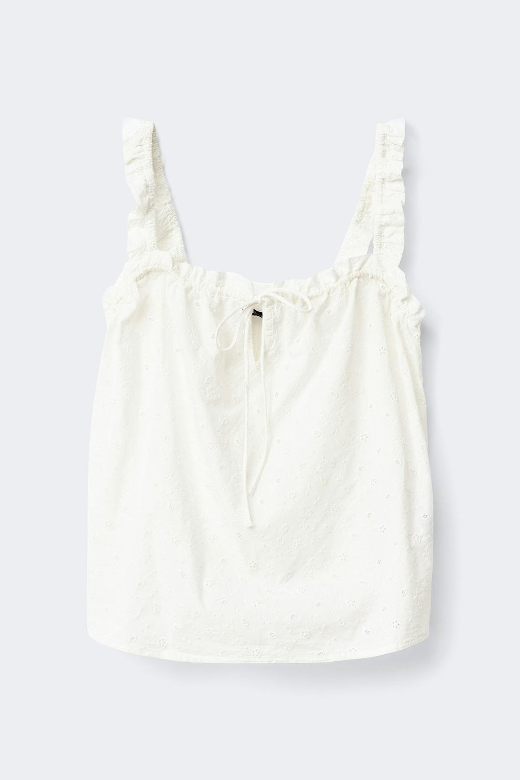 Broderie loungewear singlet