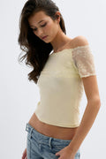 14+ lace detail top