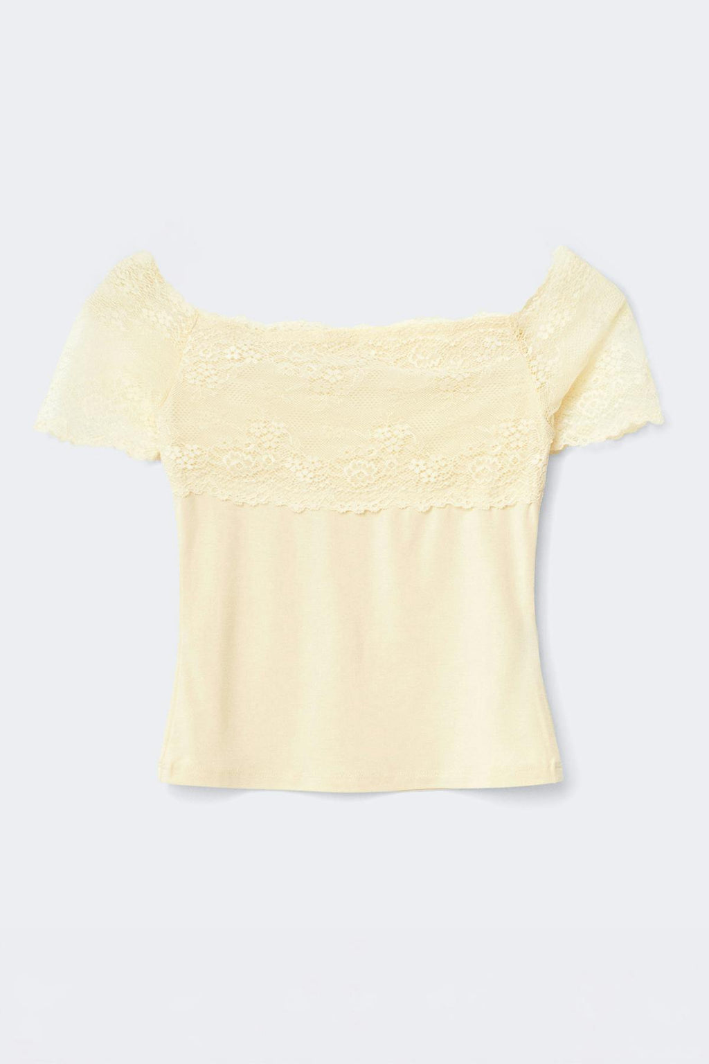 14+ lace detail top