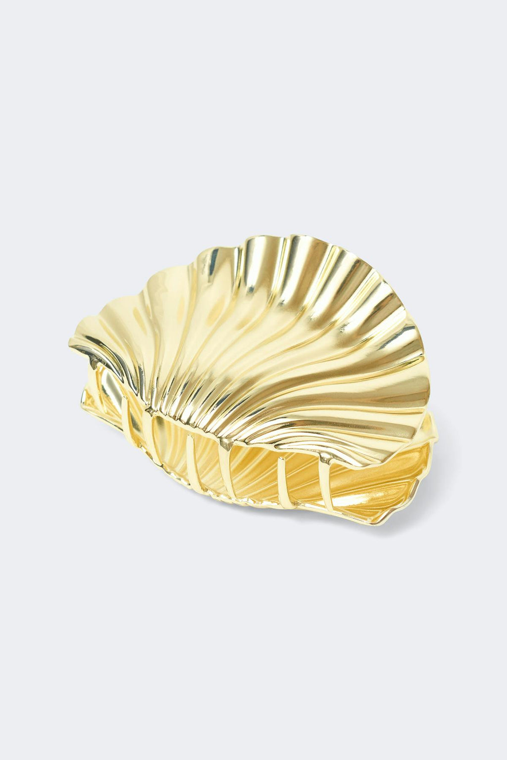 Metal seashell hair clip