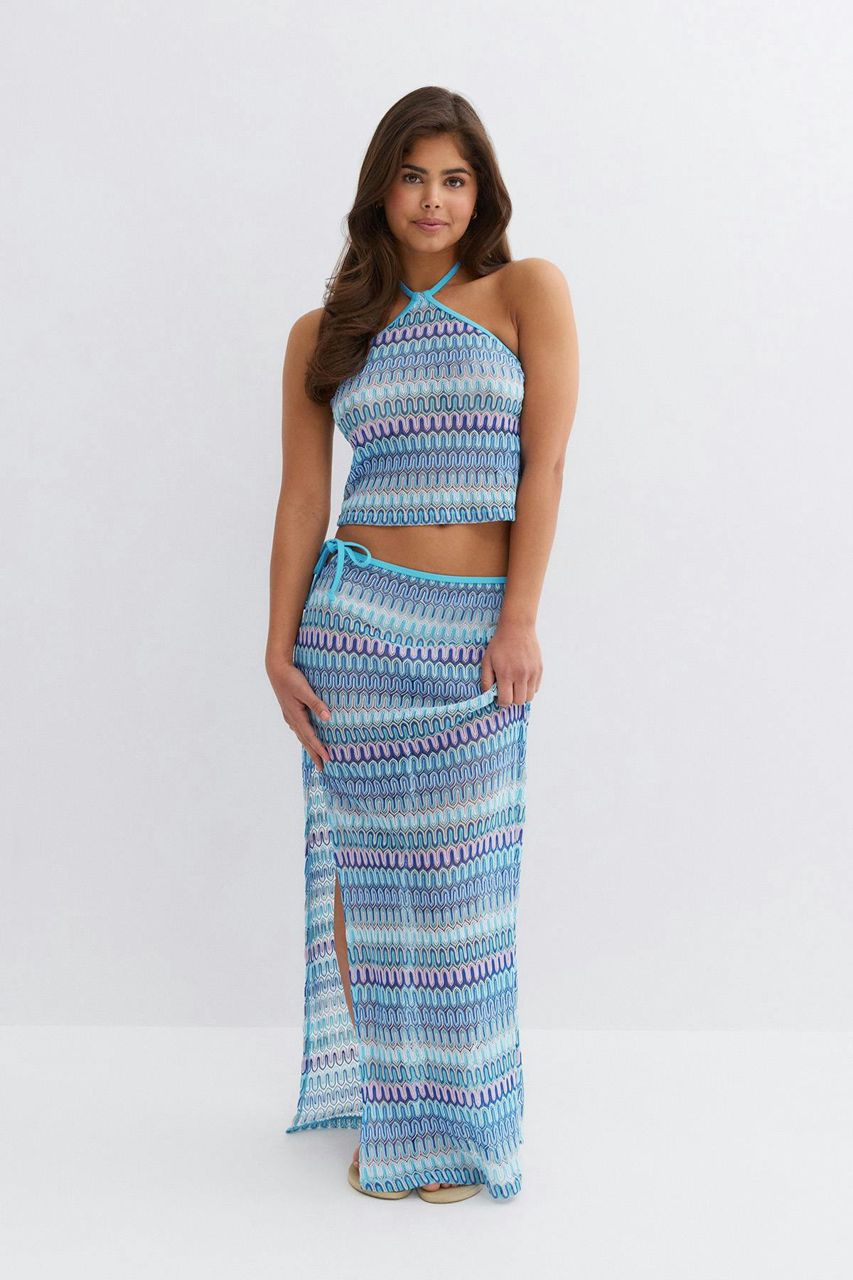14+ shell maxi skirt