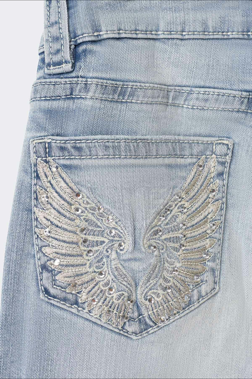 14+ sparkle low flare jeans