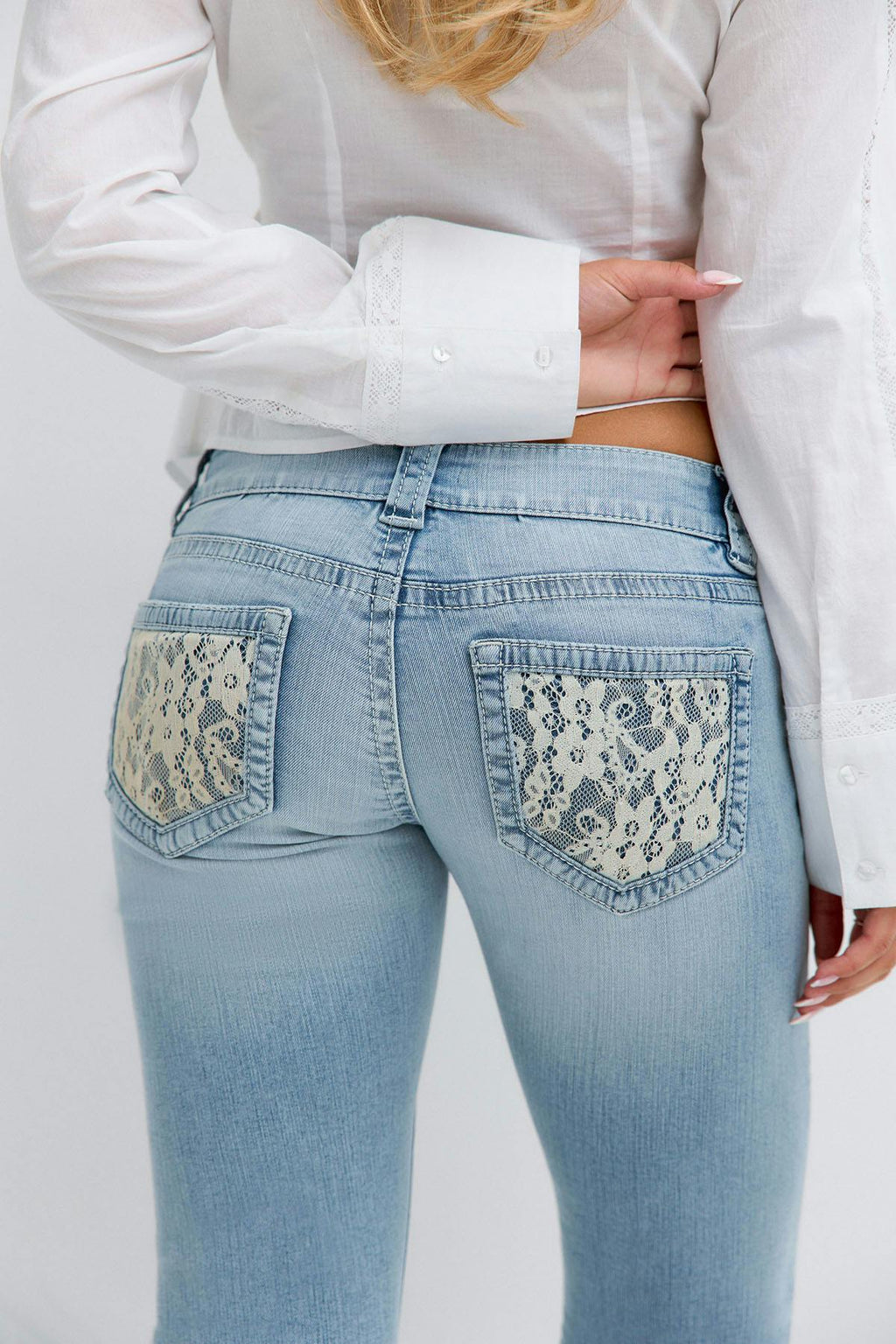 14+ sparkle low flare jeans
