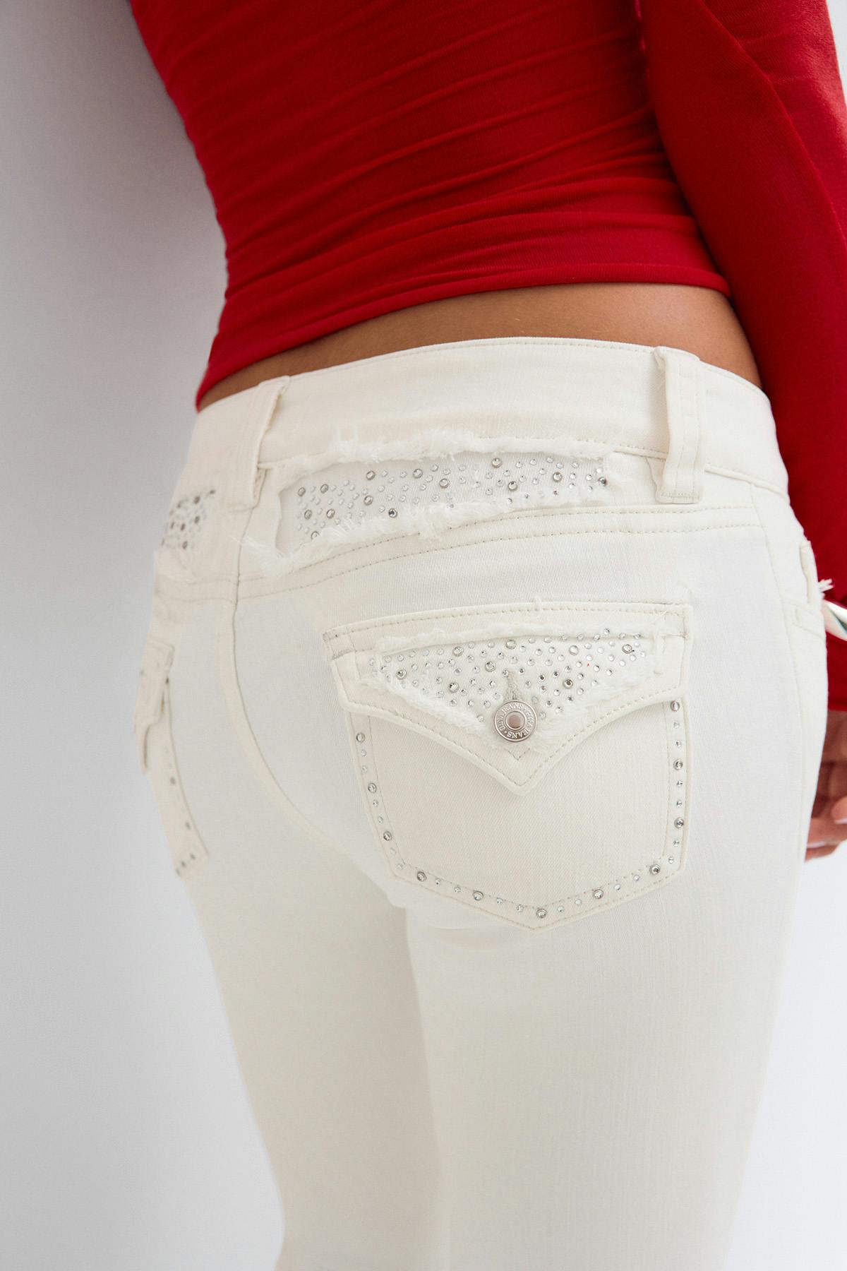 14+ holy low rise flap jeans