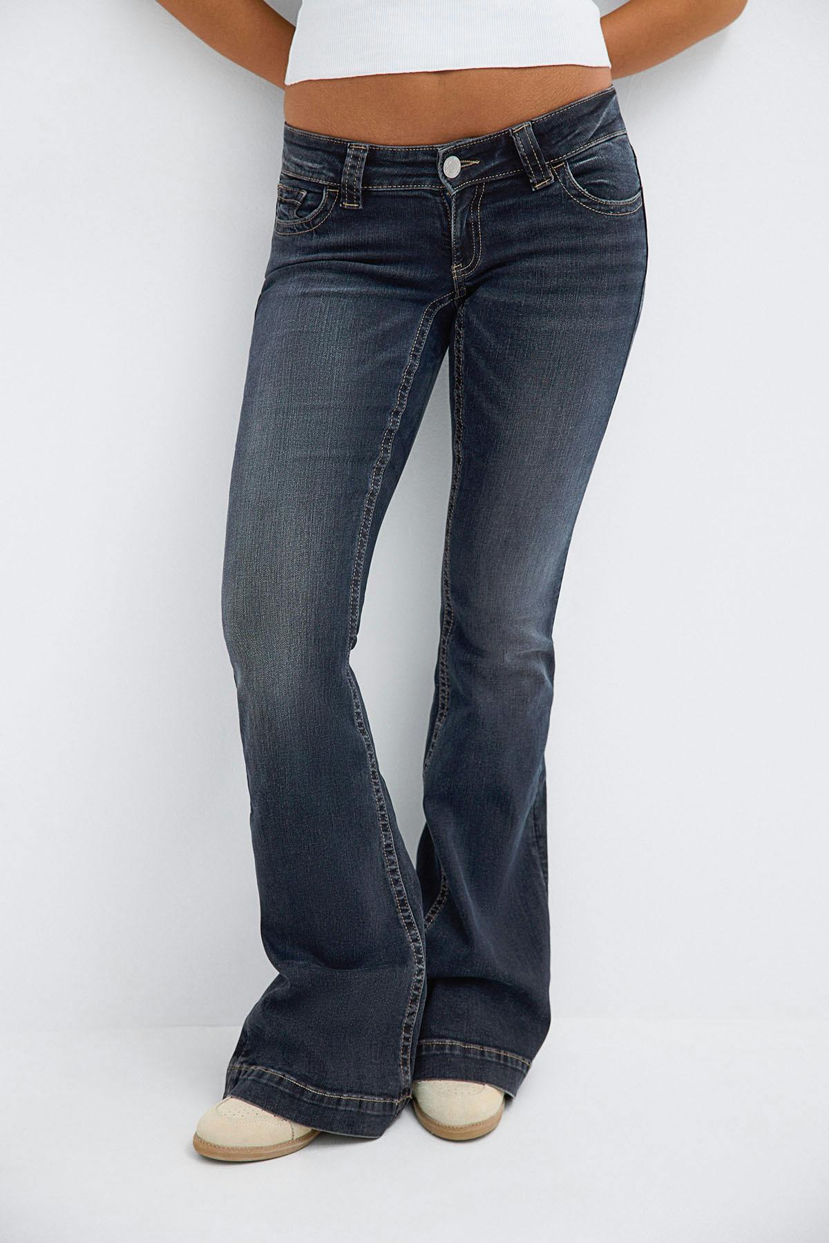 14+ holy low rise flap jeans
