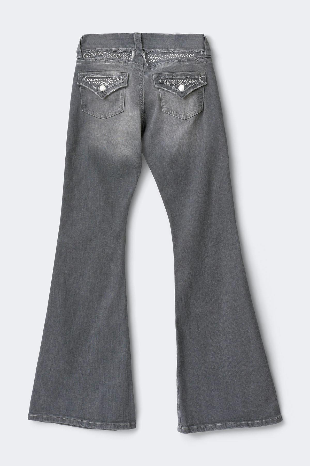 14+ holy low rise flap jeans
