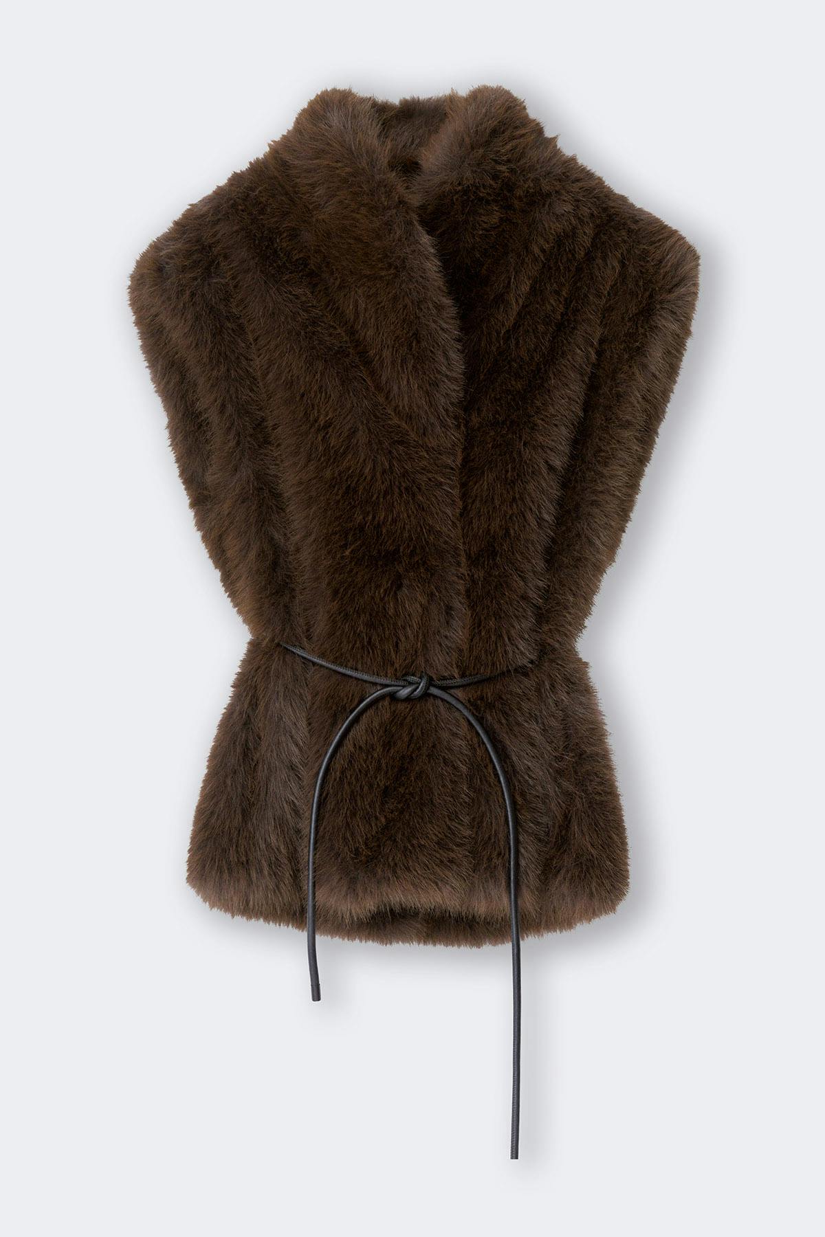 Faux fur vest