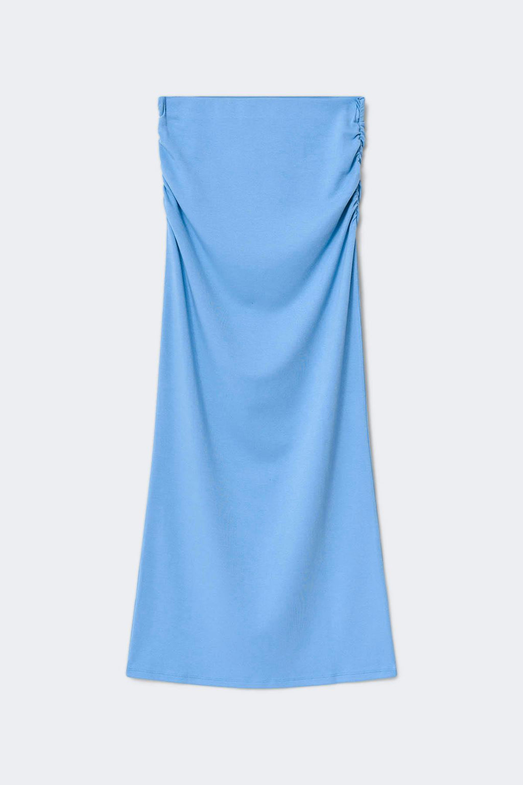 Ruched maxi skirt