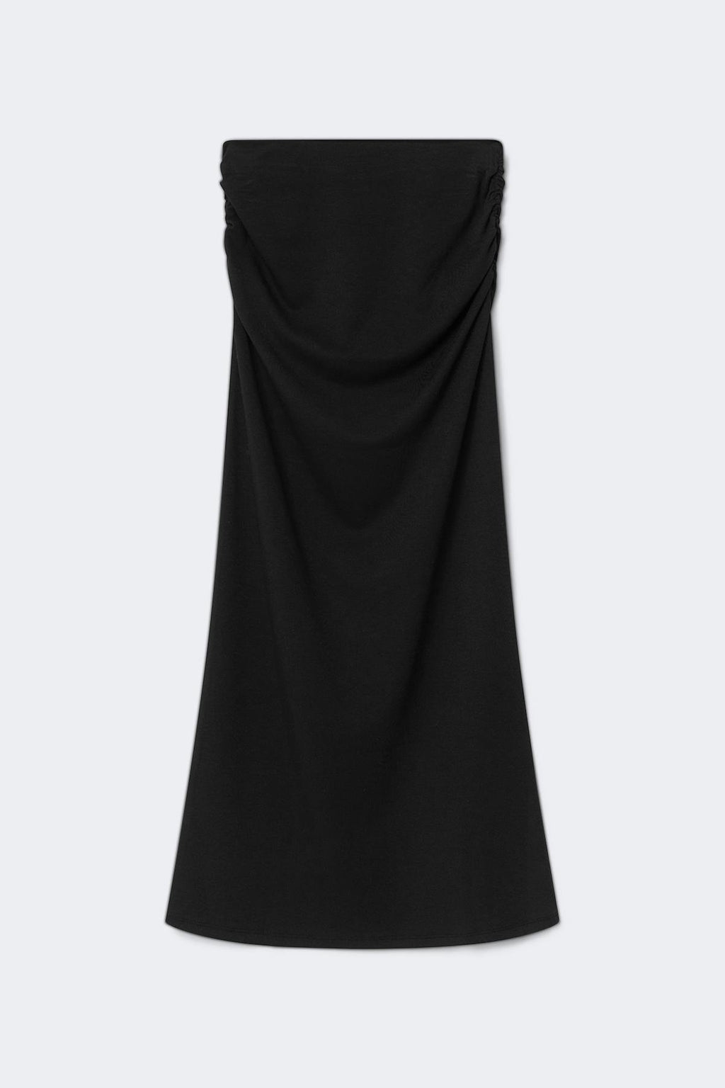 Ruched maxi skirt