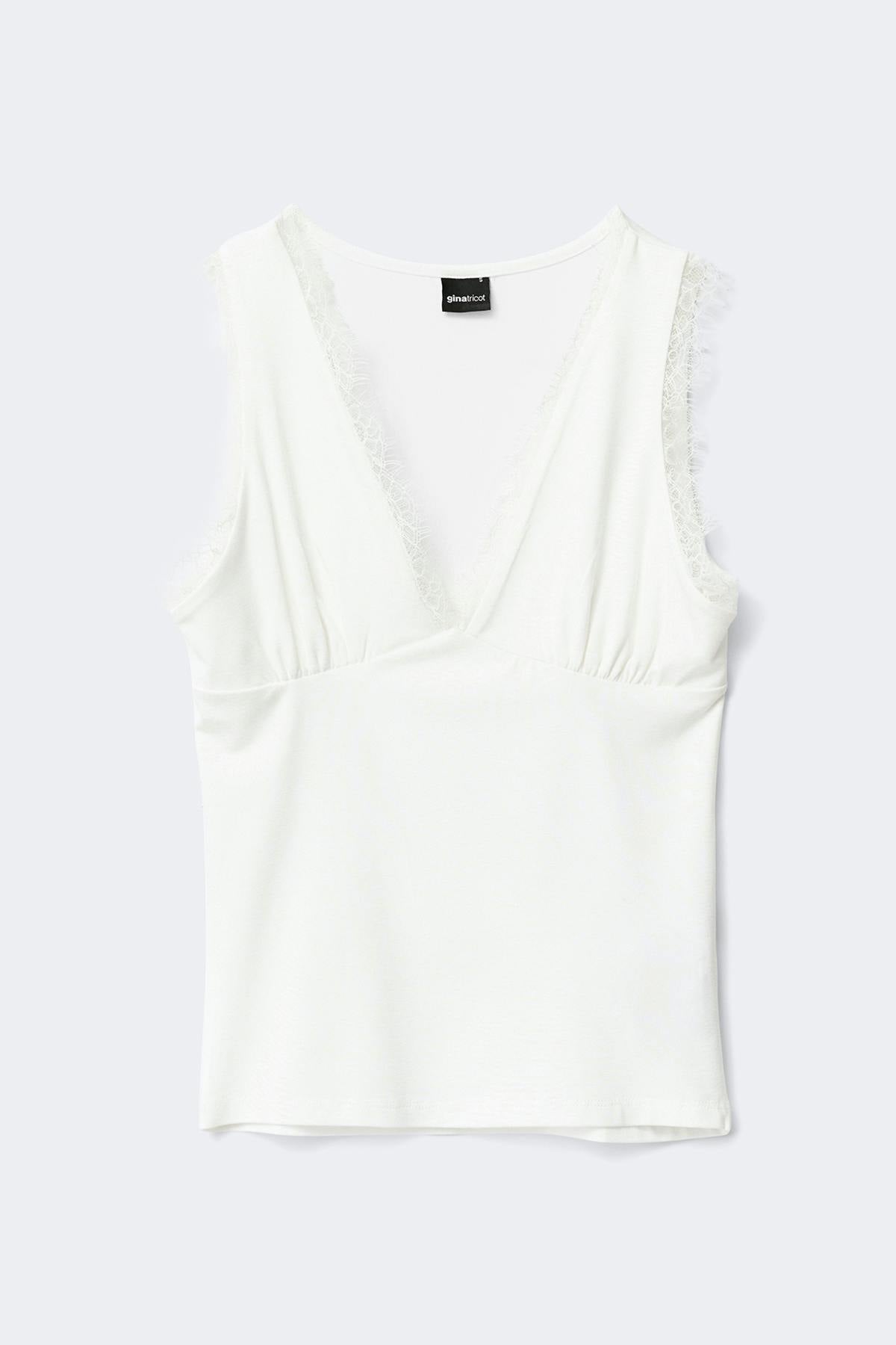 Lace detail tank