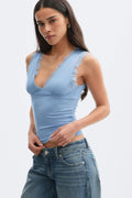 Lace detail tank