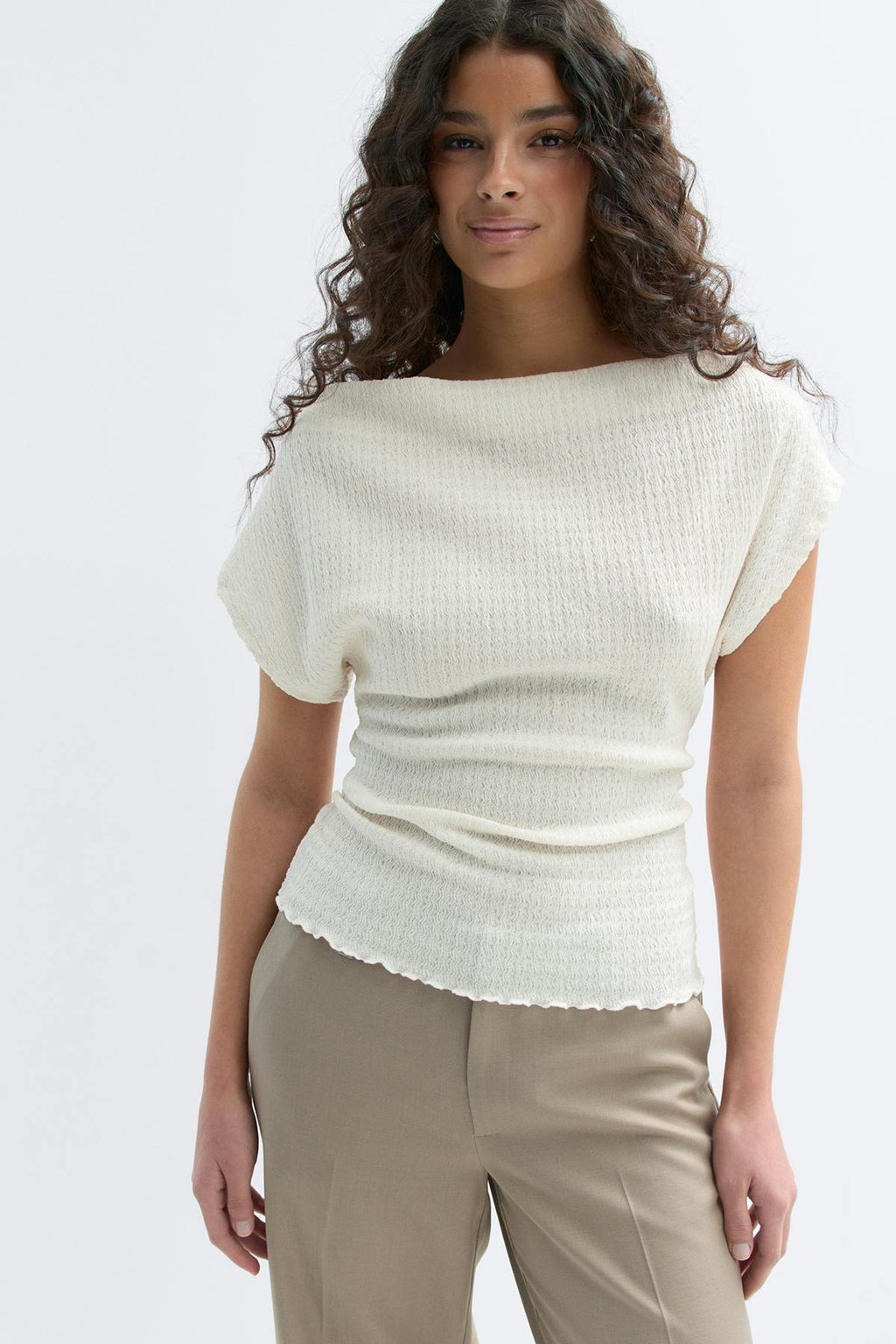 Lacing back top