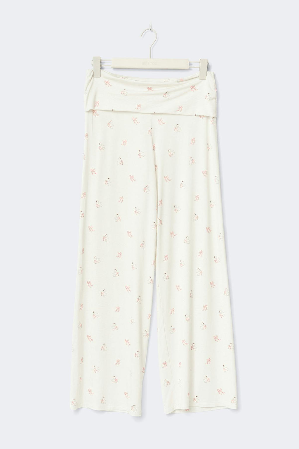 Folded loungewear trousers