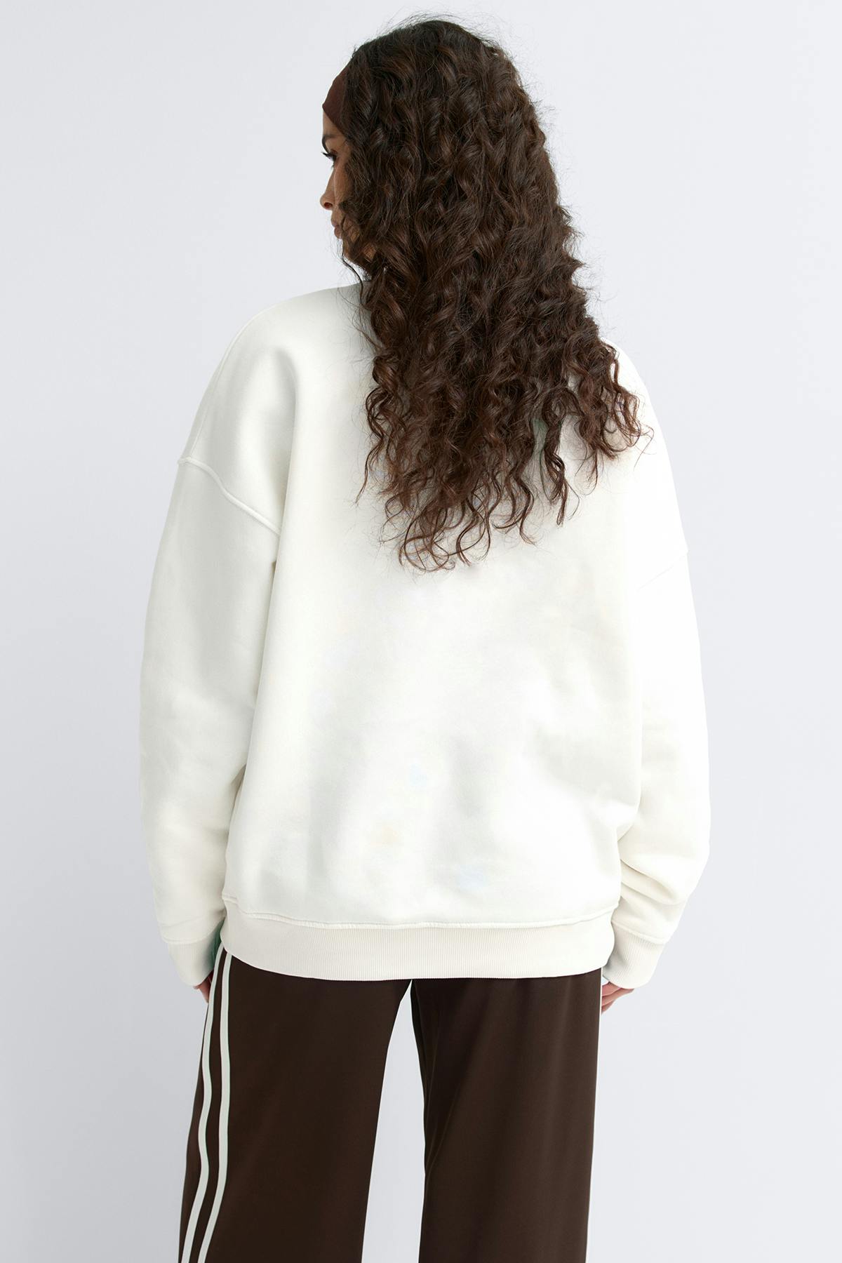 Oversized printed sweater