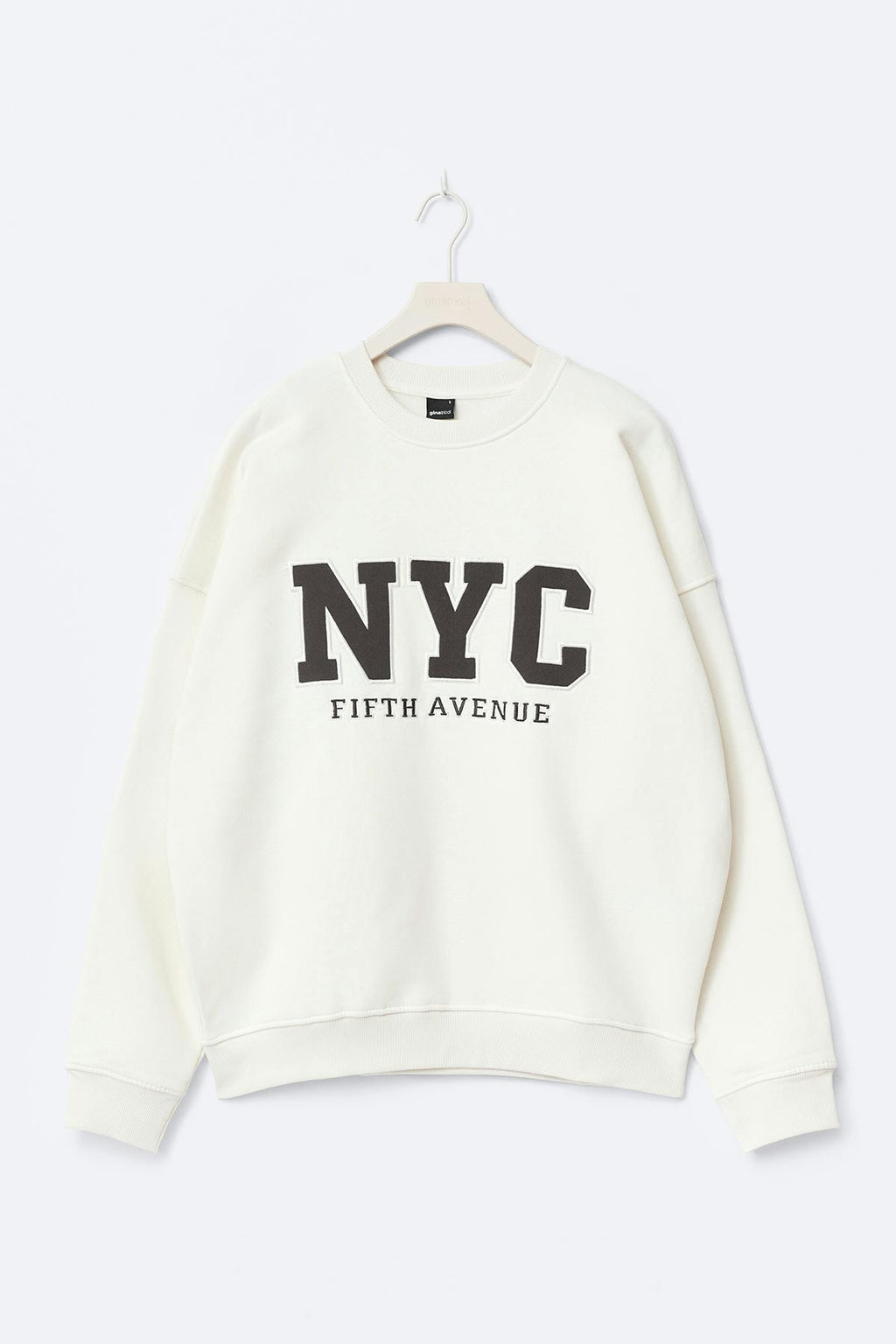 Oversized printed sweater