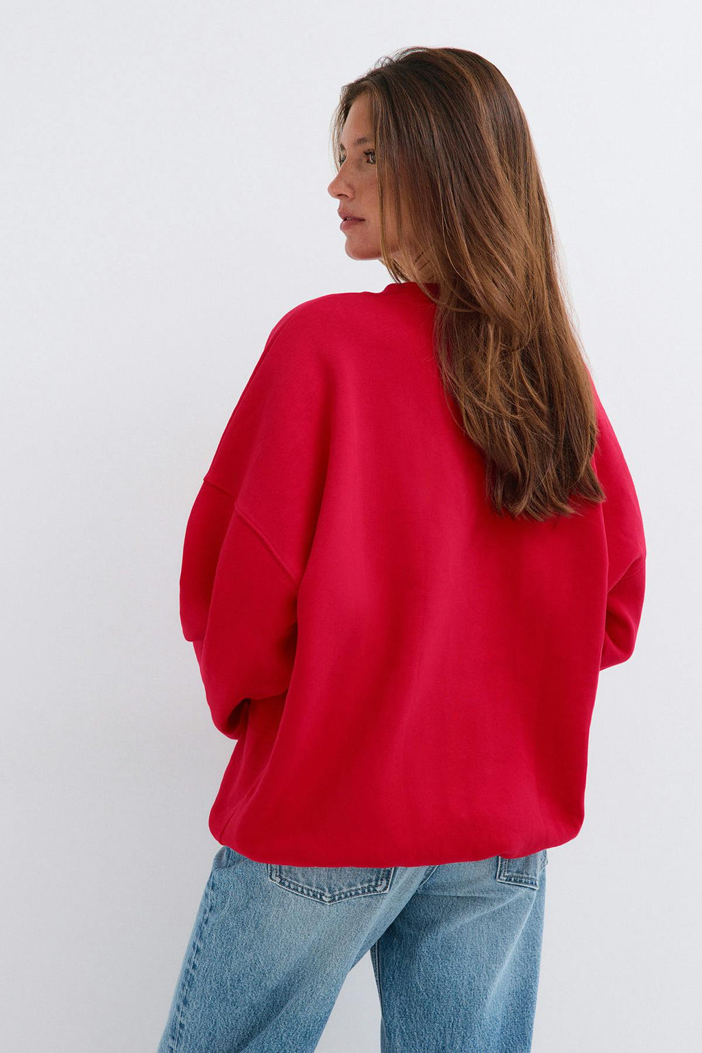 Oversized printed sweater