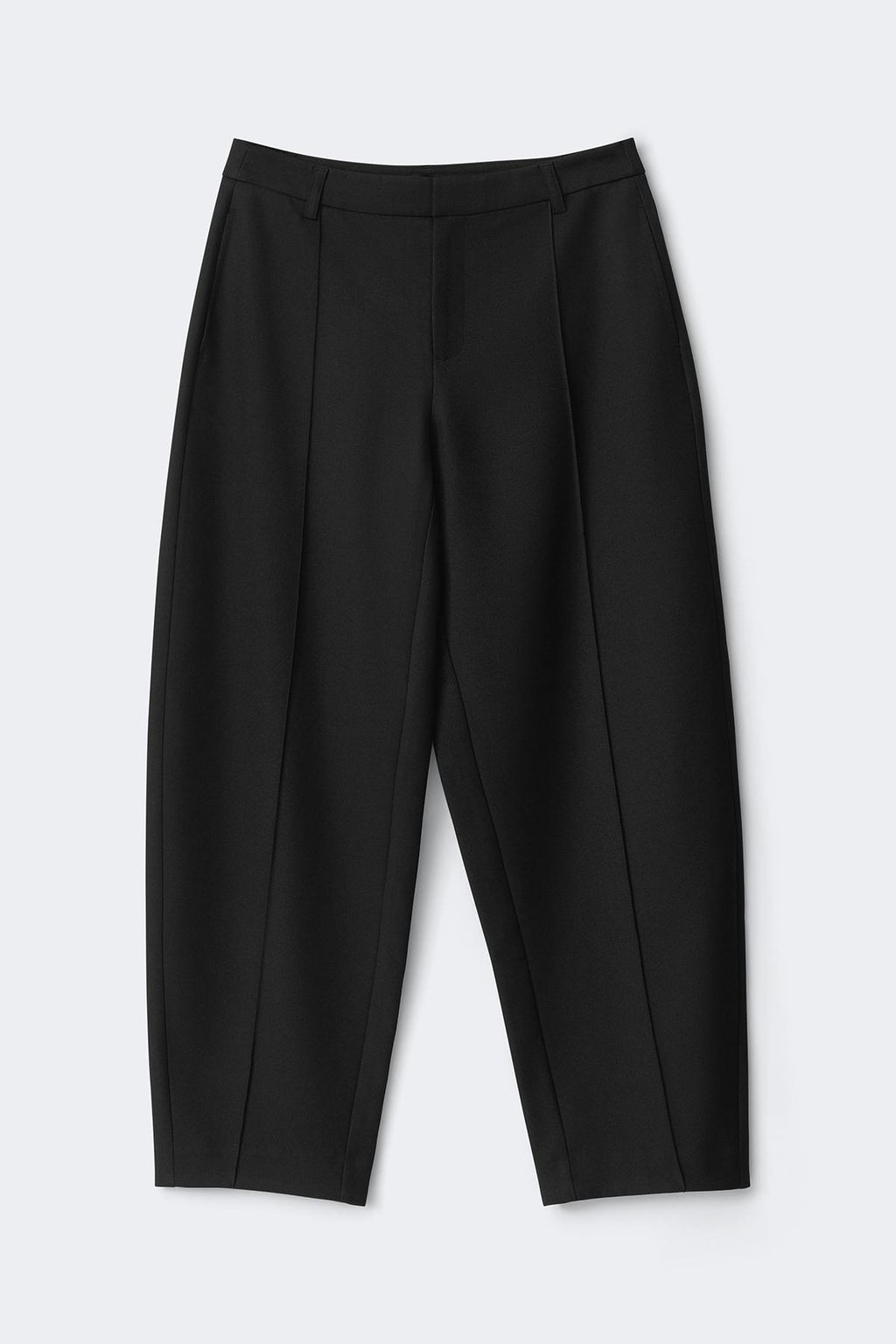 Bold barrel pintuck trousers