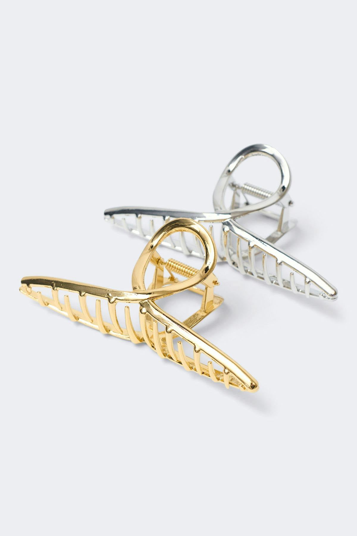 2-pack knot metal hair clip