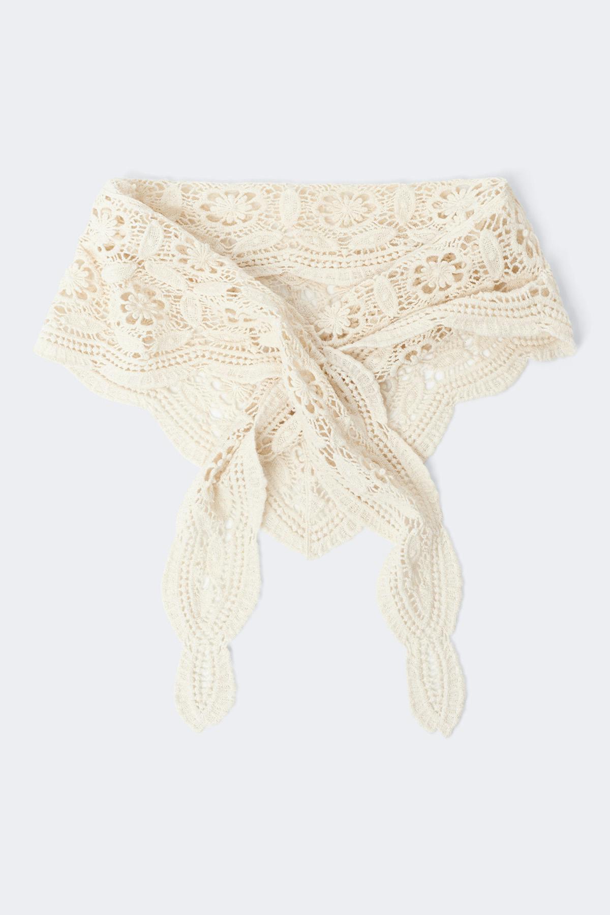 Crochet hip scarf