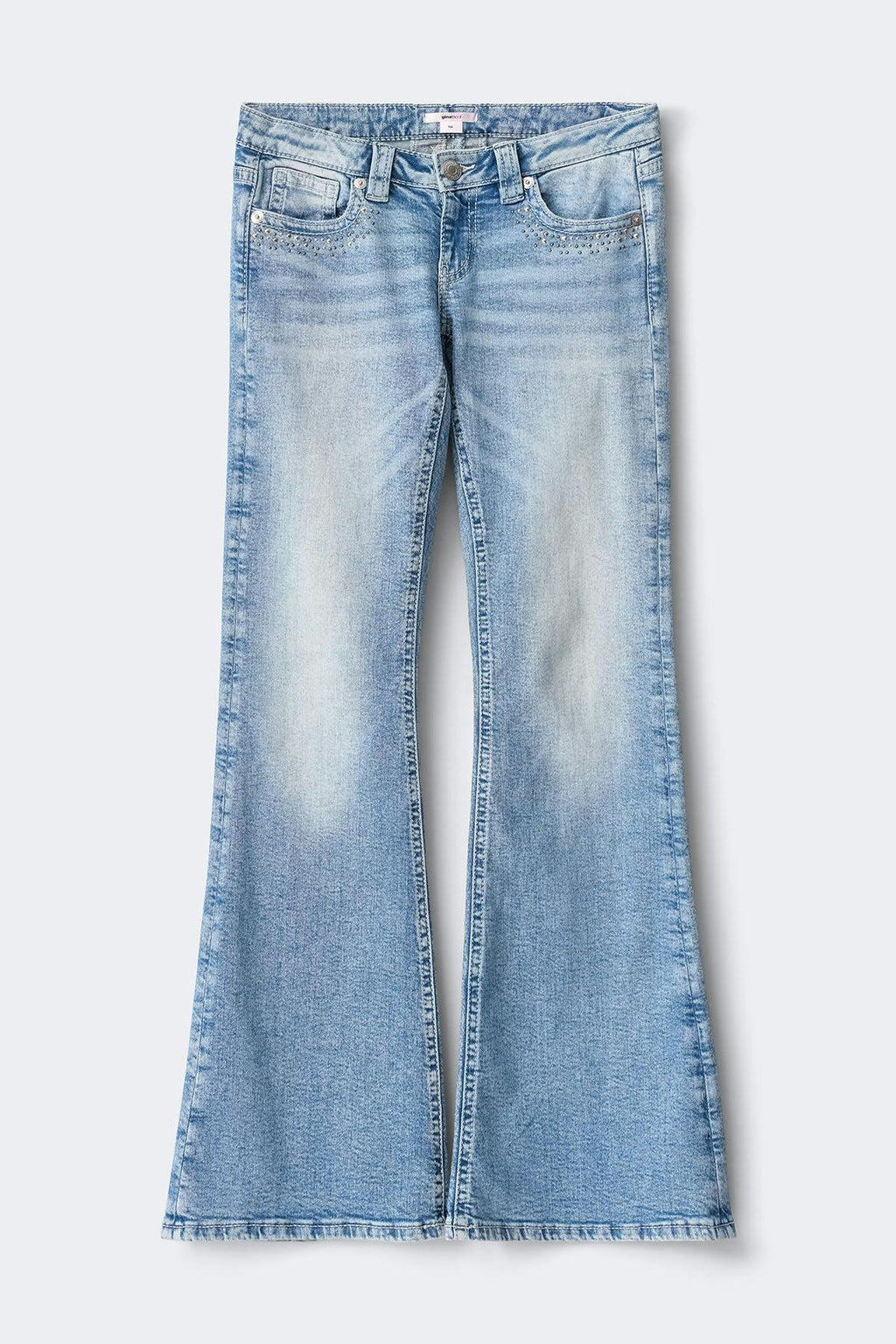 Y low rise flare jeans