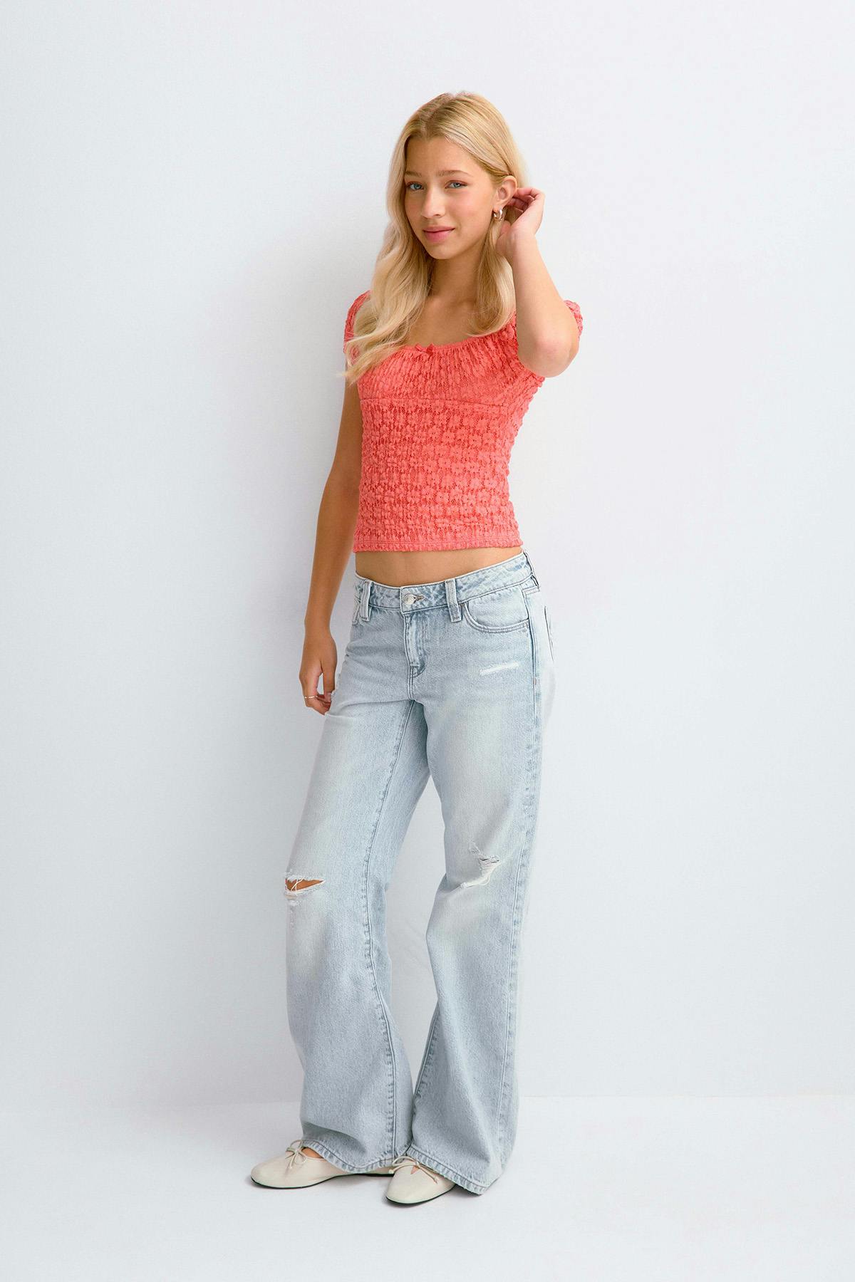 Y lucky loose bootcut jeans