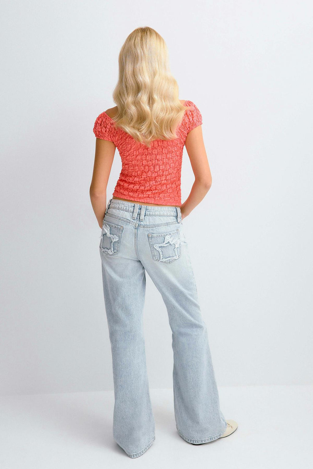Y lucky loose bootcut jeans