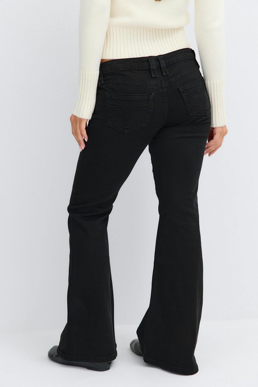 14+ low rise flare jeans