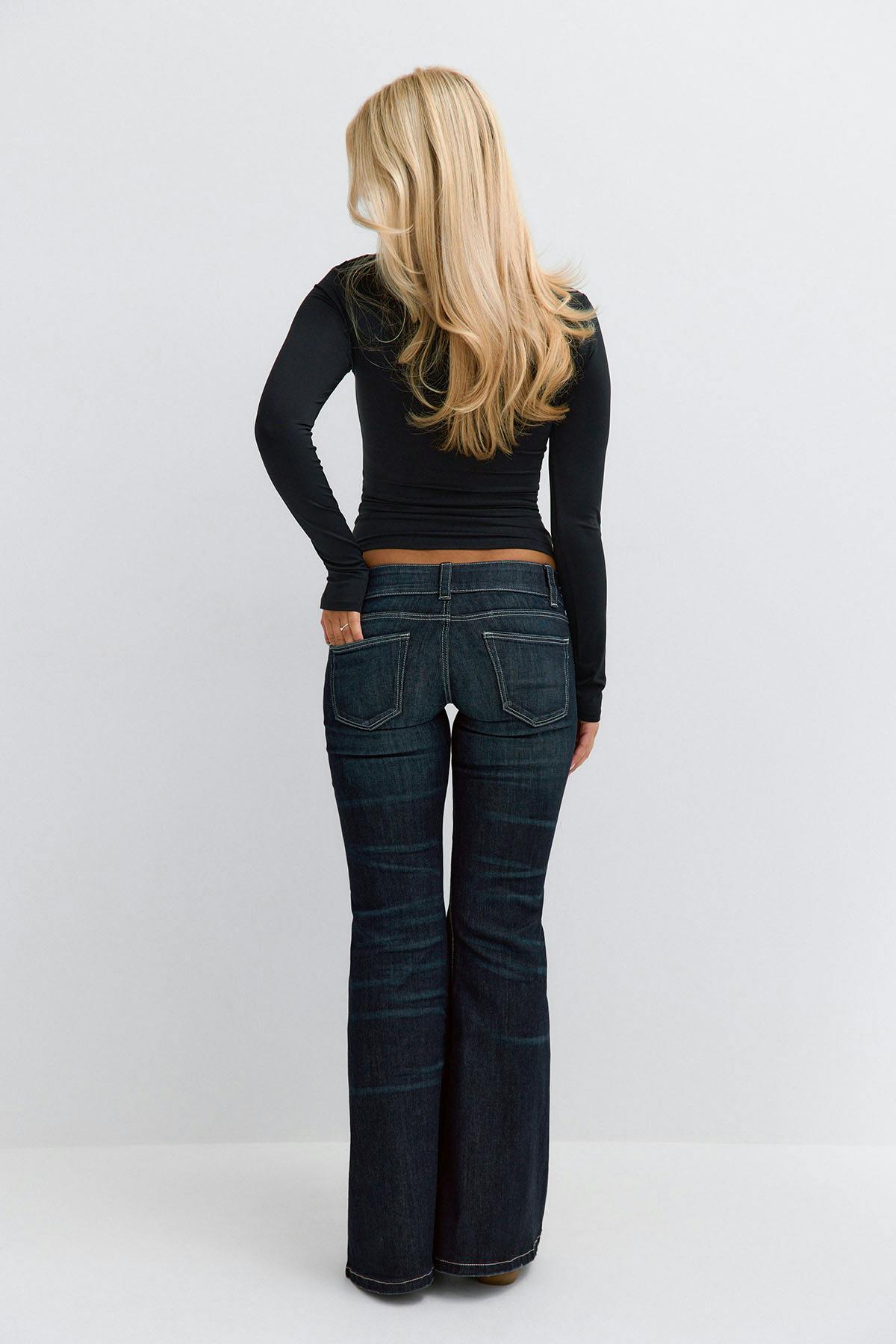 14+ hip hug ultra flare jeans