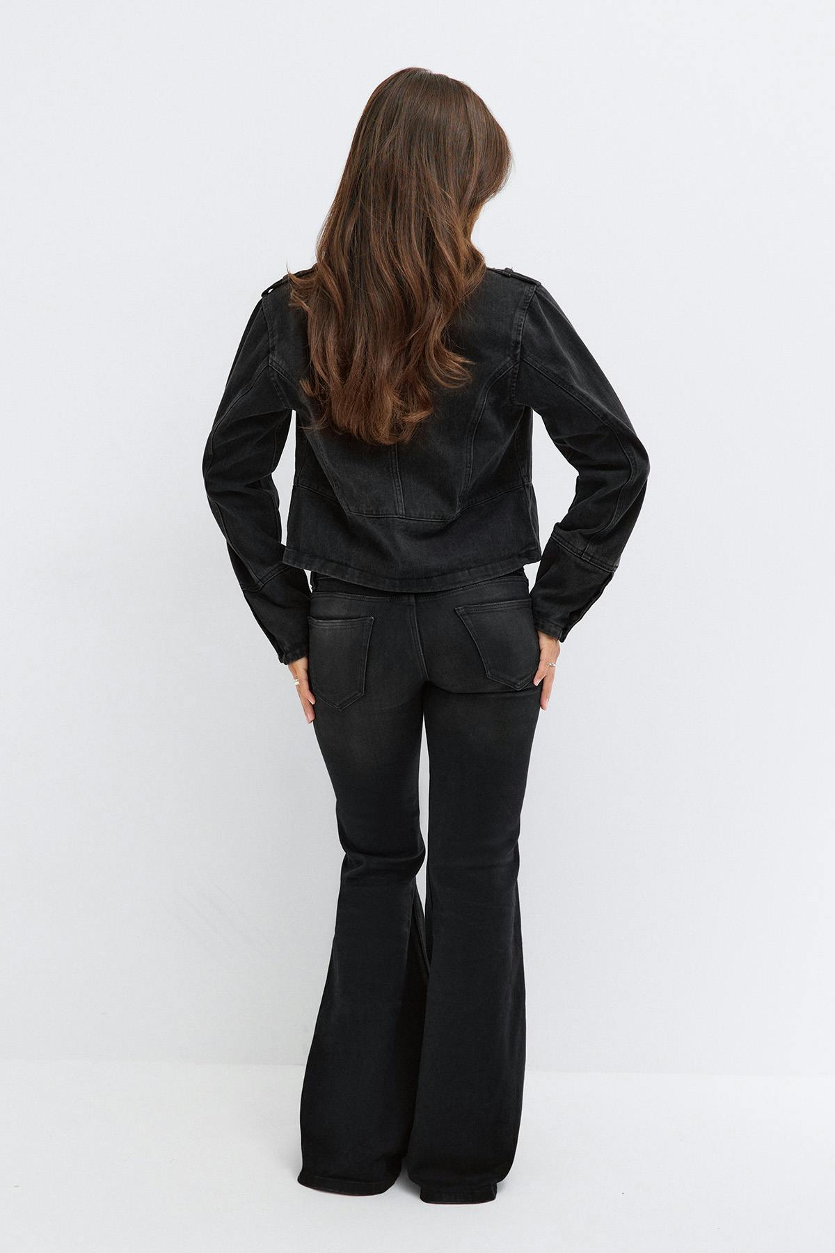 14+ hip hug ultra flare jeans
