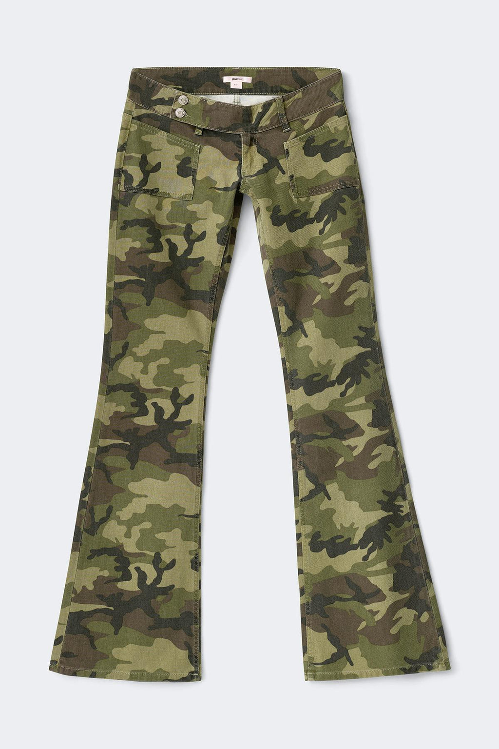 14+ pleated flare jeans