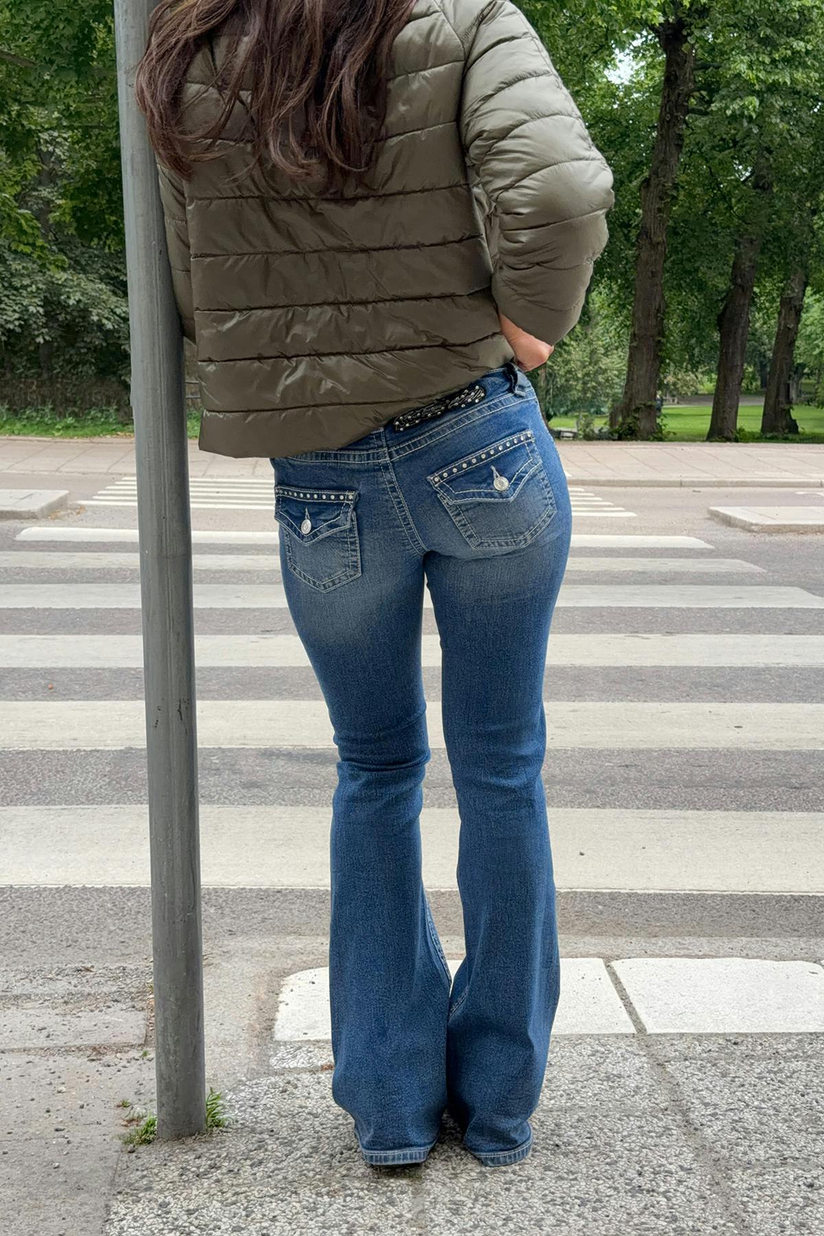 14+ angel wings flare jeans