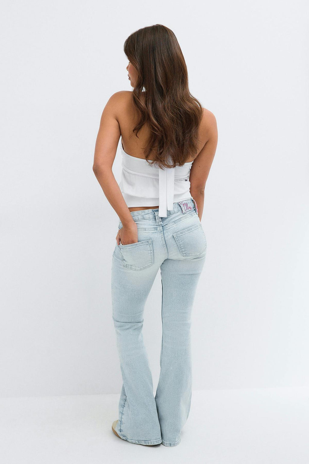 14+ too clean flare jeans