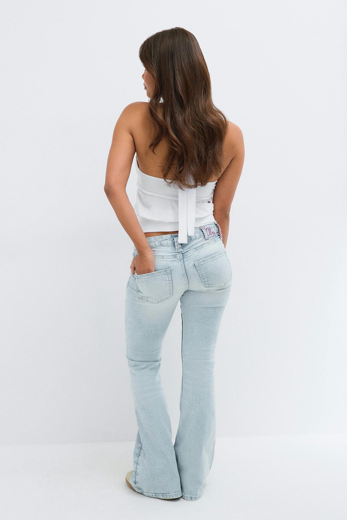 14+ too clean flare jeans