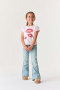Y petite sparkle flare jeans