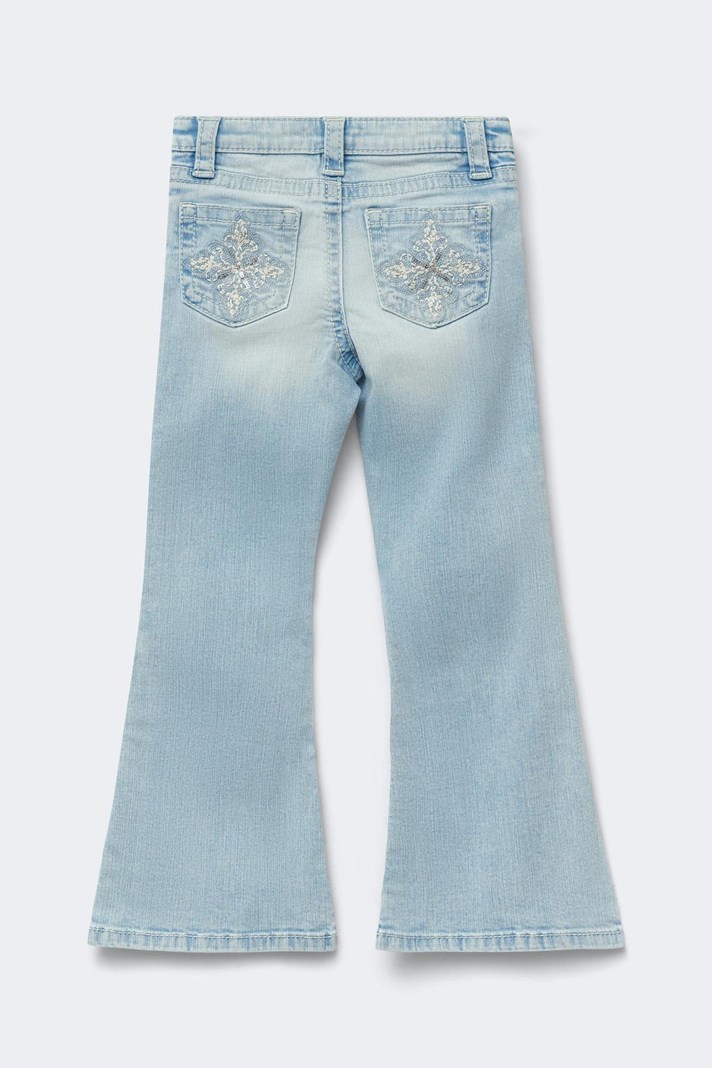 Y petite sparkle flare jeans