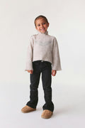 Y petite sparkle flare jeans