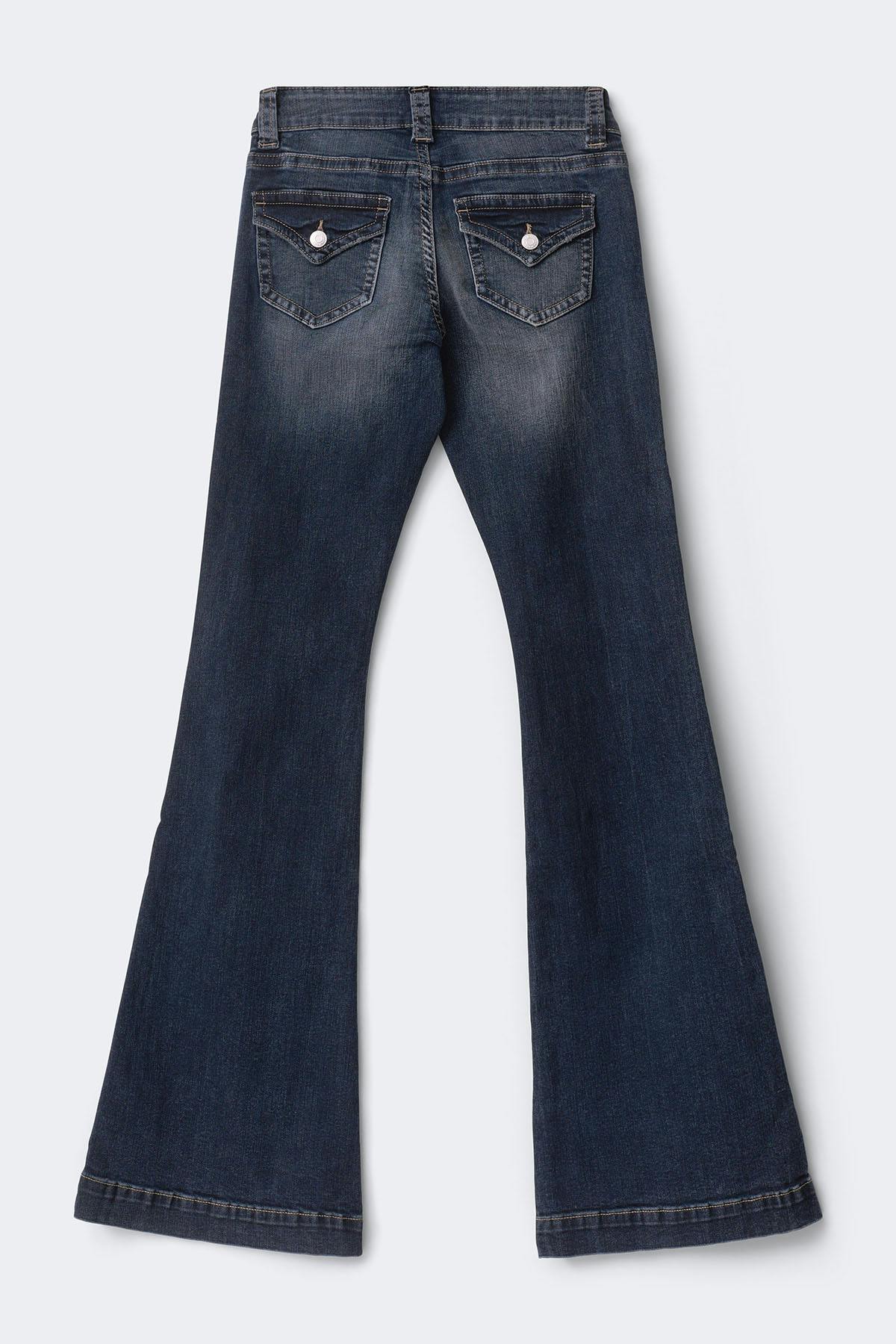 14+ low rise flap jeans petite