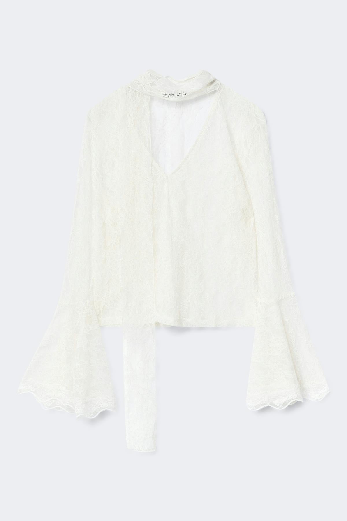 Lace long sleeve top
