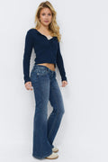 14+ delowlow flare jeans tall