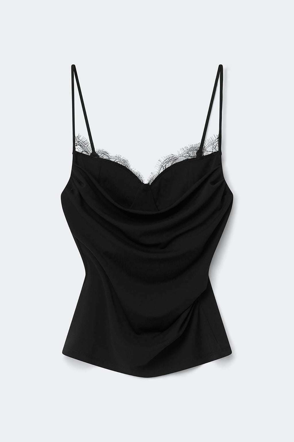 Draped lace singlet